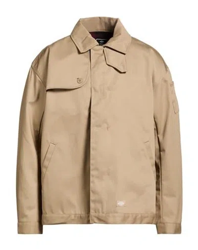 Dickies Man Jacket Sand Size L Polyester, Cotton In Neutral