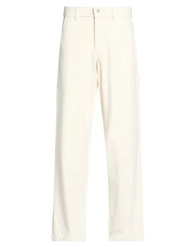 Dickies Man Jeans Ivory Size 28 Cotton In White