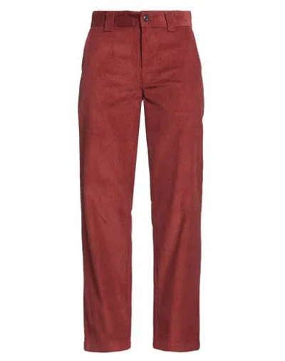 Dickies Man Pants Brick Size 32 Cotton In Red