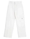 Dickies Man Pants Cream Size 28w-30l Polyester, Cotton In White