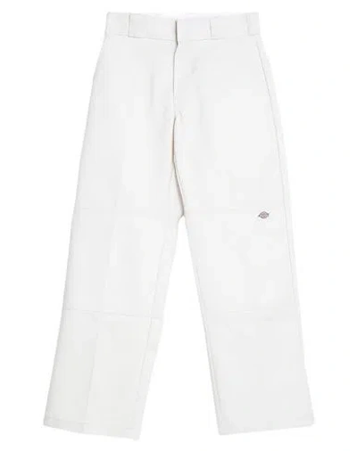 Dickies Man Pants Cream Size 28w-30l Polyester, Cotton In White