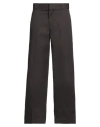 Dickies Man Pants Dark Brown Size 29w-30l Polyester, Cotton In Brown
