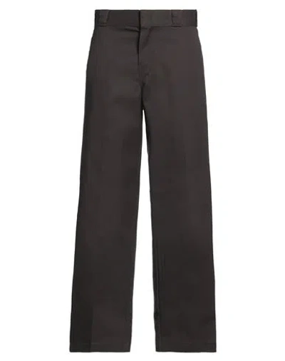Dickies Man Pants Dark Brown Size 29w-30l Polyester, Cotton