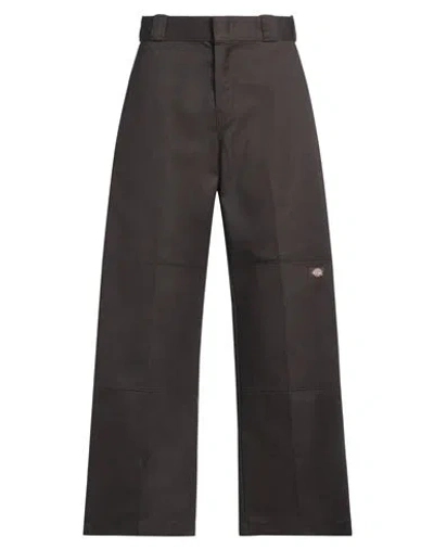 Dickies Man Pants Dark Brown Size 30w-30l Polyester, Cotton In Black