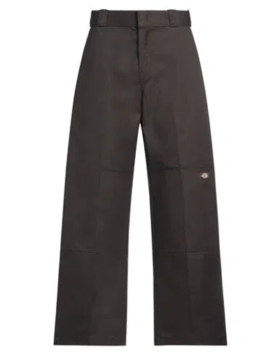 Dickies Man Pants Dark Brown Size 29w-30l Polyester, Cotton In Brown