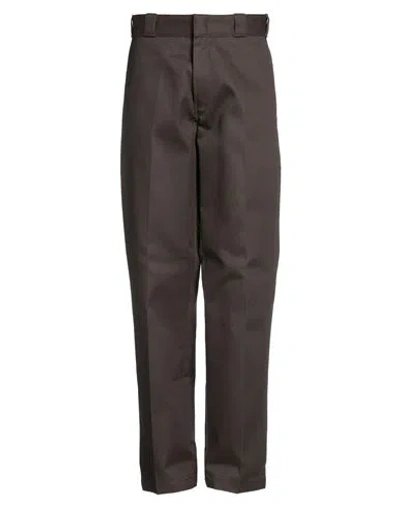 Dickies Man Pants Dark Brown Size 32w-32l Polyester, Cotton