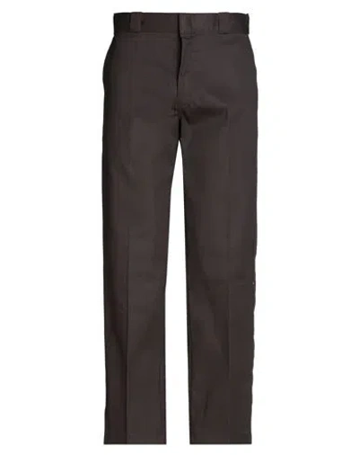 Dickies Man Pants Dark Brown Size 31w-32l Polyester, Cotton
