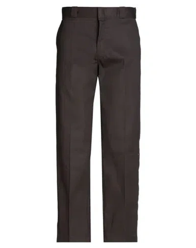 DICKIES DICKIES MAN PANTS DARK BROWN SIZE 31W-32L POLYESTER, COTTON