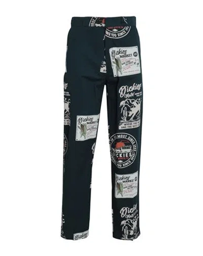 Dickies Man Pants Deep Jade Size 32 Cotton In Green
