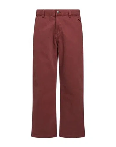 Dickies Man Pants Garnet Size 29w-32l Cotton In Brown