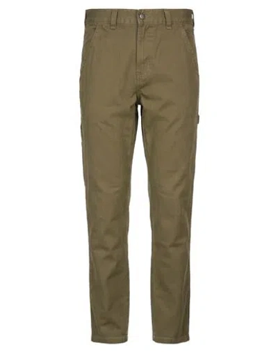 Dickies Man Pants Green Size 29w-32l Cotton In Brown