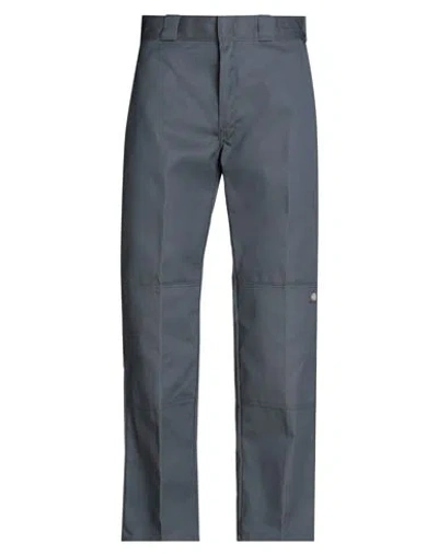 Dickies Man Pants Grey Size 30w-30l Polyester, Cotton In Blue