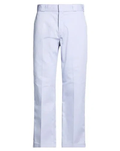 Dickies Man Pants Lilac Size 33 Polyester, Cotton In Blue