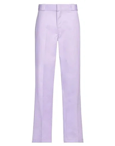 DICKIES DICKIES MAN PANTS LILAC SIZE 34W-32L POLYESTER, COTTON