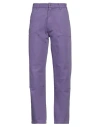 Dickies Man Pants Mauve Size 34 Cotton In Purple