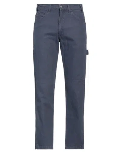 Dickies Man Pants Navy Blue Size 38 Cotton In Navy Blue