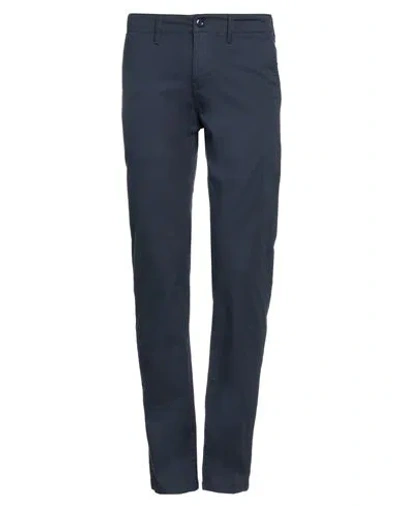 Dickies Man Pants Navy Size 31w-32l Cotton, Elastane In Navy Blue