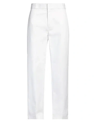 Dickies Man Pants White Size 34w-32l Polyester, Cotton In White