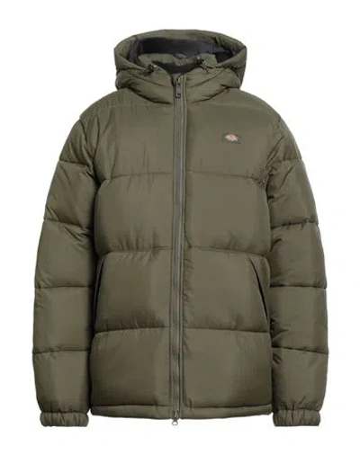 Dickies Man Puffer Military Green Size M Polyamide