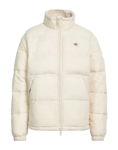 Dickies Man Puffer Off White Size L Polyamide