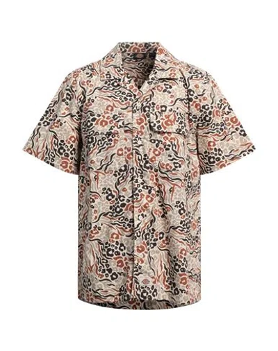 Dickies Man Shirt Beige Size L Cotton In Multi