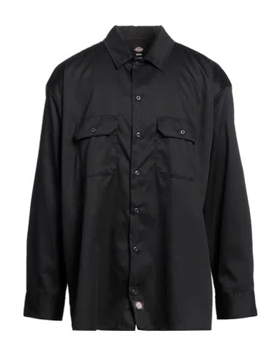 Dickies Man Shirt Black Size L Polyester, Cotton