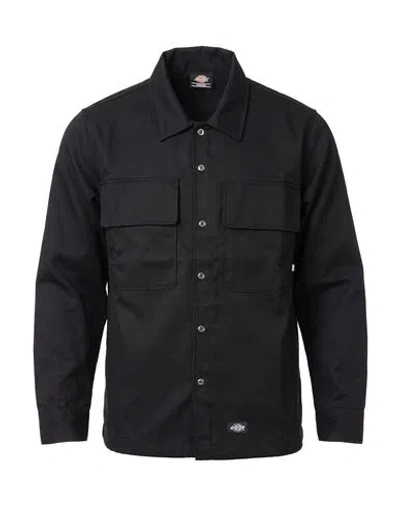 Dickies Man Shirt Black Size S Polyester, Wool