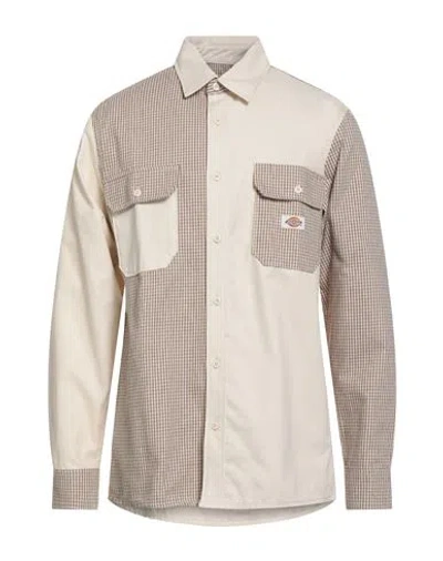 Dickies Man Shirt Ivory Size Xl Cotton In White