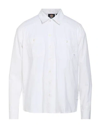Dickies Man Shirt White Size S Cotton