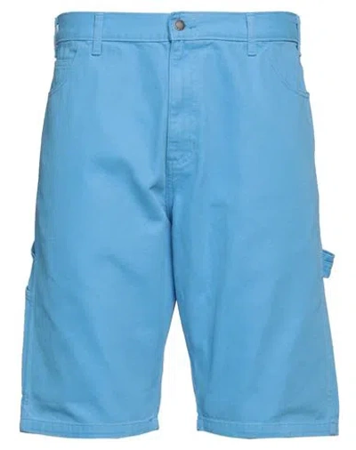 Dickies Man Shorts & Bermuda Shorts Azure Size 38 Cotton In Blue