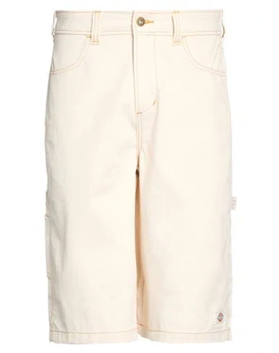 Dickies Man Shorts & Bermuda Shorts Cream Size 27 Cotton In White