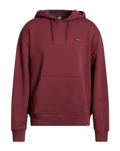 Dickies Man Sweatshirt Garnet Size S Cotton, Polyester In Burgundy