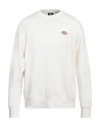 Dickies Man Sweatshirt Ivory Size L Cotton In White
