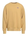 Dickies Man Sweatshirt Mustard Size L Cotton In Yellow