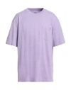 Dickies Man T-shirt Lilac Size Xxl Cotton In Purple