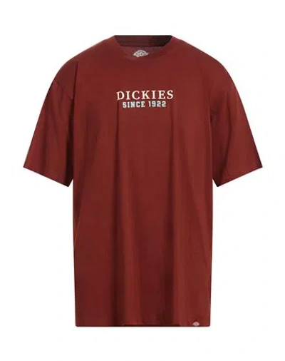 Dickies Man T-shirt Brick Size Xl Cotton In Red