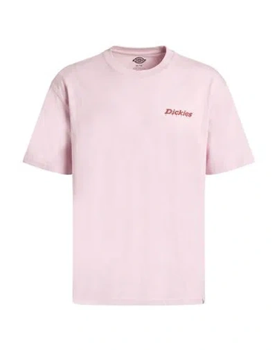 Dickies Man T-shirt Light Pink Size Xl Cotton
