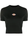 Dickies Maple Valley Logo Detail Cropped T-shirt In Black