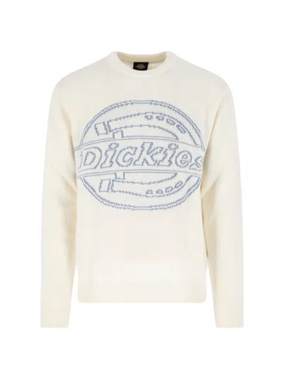 Dickies Men's 100% Acrylic Crewneck Sweater In White