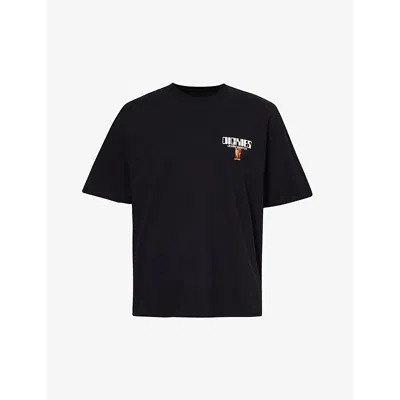 Dickies Pearisburg Branded-print Cotton-jersey T-shirt In Black  