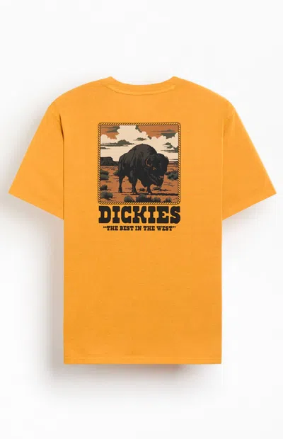 Dickies Men's Darrtown T-shirt In Yellow In Orange