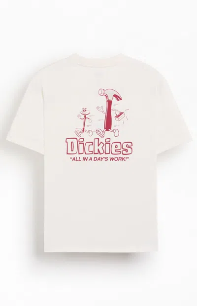Dickies Men's Fairlawn T-shirt In Off White