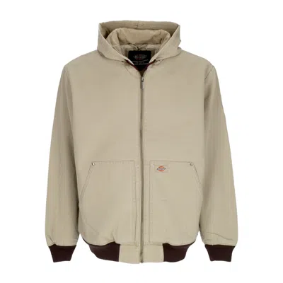 Dickies Men's Hooded Duck Canvas Jacket Desert Sand