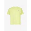 DICKIES DICKIES MEN'S PALE GREEN MAPLETON BRAND-PRINT COTTON-JERSEY T-SHIRT