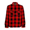 Dickies Men's Sherpa Lined Padded Shirt Sacramento Red In Red