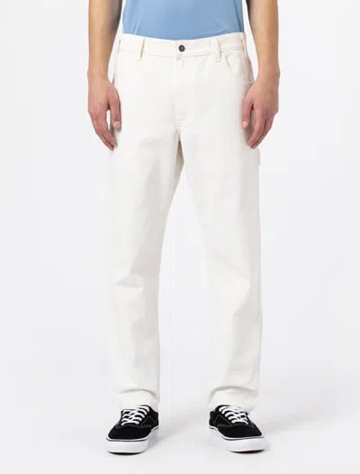Dickies Men's Trousers  Duck Carpenter Dk0a4xif C43 Cloud Cloud In White
