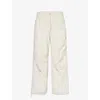 DICKIES DICKIES MEN'S WHITECAP grey FISHERSVILLE BRAND-PATCH WIDE-LEG RELAXED-FIT COTTON TROUSERS