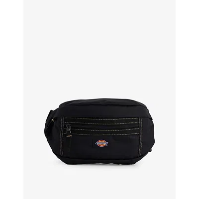 Dickies Mens Black Ashville Pouch Woven Cross-body Bag