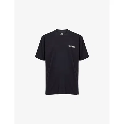 Dickies Mens Black Burns Short-sleeve Cotton-jersey T-shirt