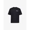 Dickies Mens Black Donut House Logo-print Cotton-jersey T-shirt In Black